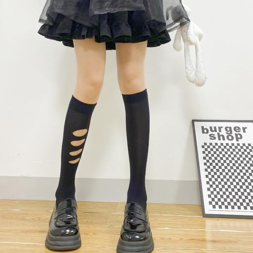 【一撕即爽】可爱性感镂空学生半腿袜 过膝袜性感黑丝诱惑装可撕激情内衣女A63A64 商品图5