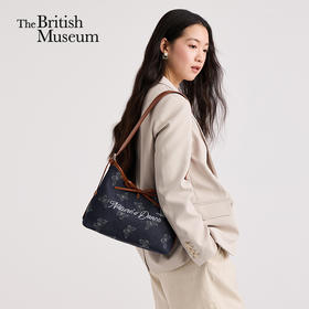 大英博物馆 博物志系列 蝴蝶提花新中式复古 手提斜挎包
