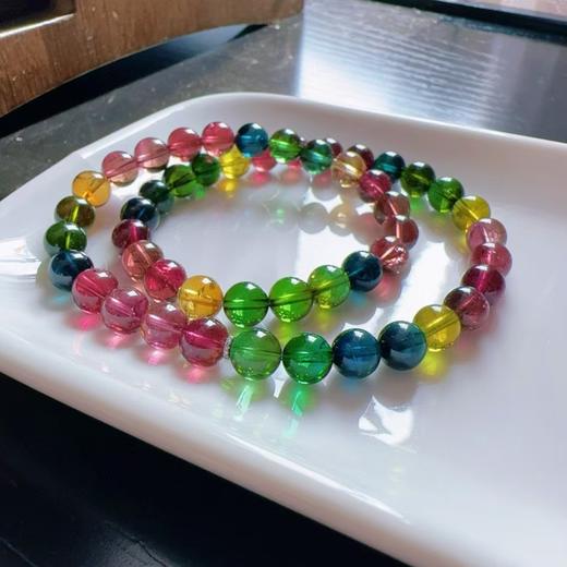 7mm-8mm多圈彩虹碧玺手串 商品图2