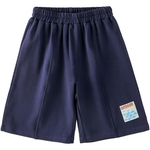 棉花堂2025年夏款会呼吸小毛圈山系织标宽松裤型童装五分裤F251164 商品图11