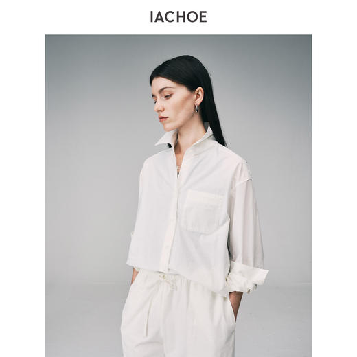 棉仓3621504012-IACHOE全棉两色衬衫 商品图2