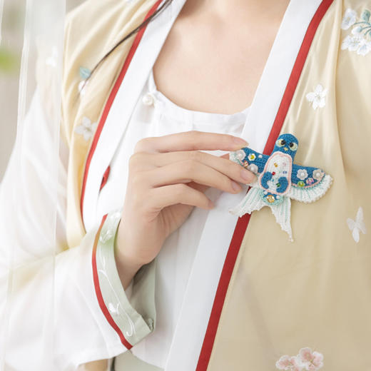 苏苏姐家燕衔春香囊挂件手工DIY手编钩针毛线团挂件自制材料包 商品图3