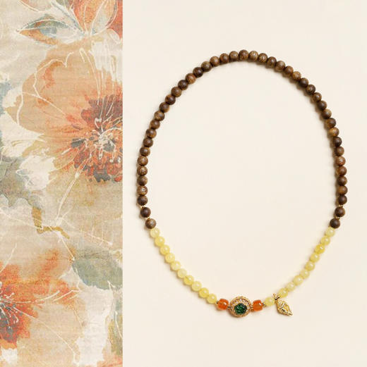 【青山特惠】5mm 45颗 绿棋楠【红盈】沉香手串 c25 商品图0