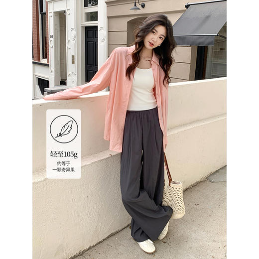 【专属特价】熙世界多巴胺穿搭遮阳衬衫女薄款外搭长袖防晒衬衣2025年春夏新款 商品图3