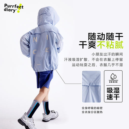 fx-【轻量防晒】咕噜日记童装儿童轻薄防晒衣中童超轻外套男女童上衣PXW2508 商品图3