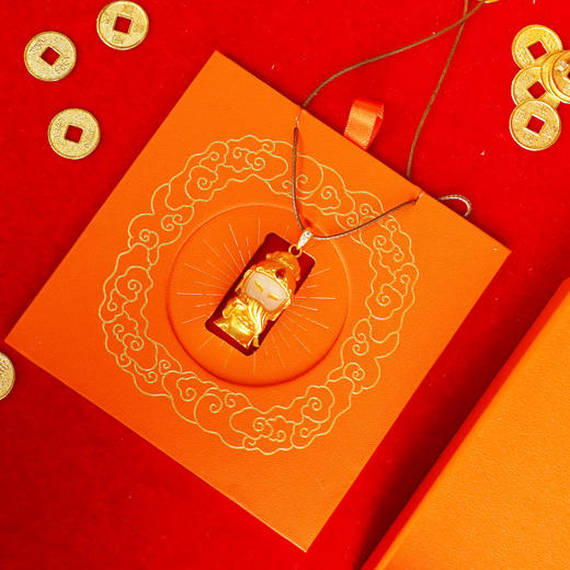 财运亨通-小佛佑开心关公吊坠 商品图5