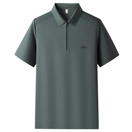 【冰丝弹力】【DKP】大依优型大码短袖Polo衫翻领T恤休闲短袖男宽松T恤上衣胖子 商品图0