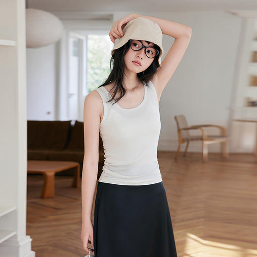 【BHH】【任选2件 单件不发】【黄金三角！羊毛×兰精天丝】ROW款平替春夏打底背心  WJ-9961 商品图1