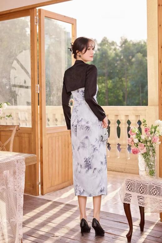 Le Malene 新中式水墨印花吊带裙罩衫套装 19874 商品图8