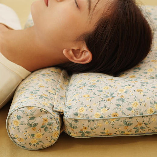 复古碎花系列分区枕头护颈椎助睡眠专用荞麦皮成人睡觉家用单人 商品图1