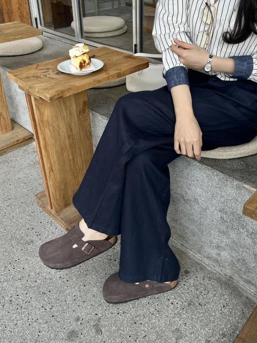 2.8mm超厚牛反绒、经典4层软木鞋床，EVA防滑纹路大底半拖款、全包款 商品图1