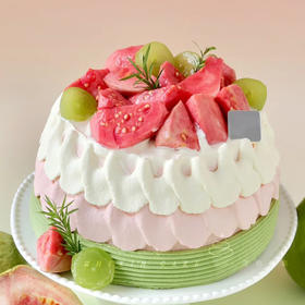 【多彩芭乐】生活需要颜色，甜美又清新--芭乐水果生日蛋糕