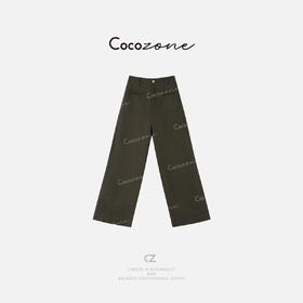 COCO ZONE 刘一一 25新款女士设计感口袋显瘦百搭休闲裤CD2A0590