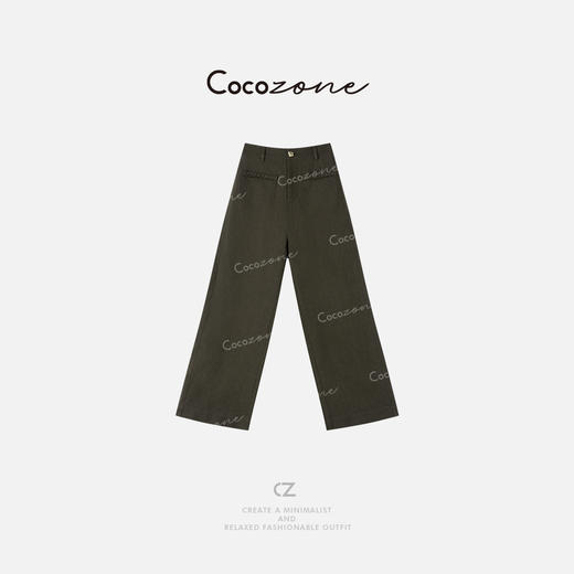 COCO ZONE 刘一一 25新款女士设计感口袋显瘦百搭休闲裤CD2A0590 商品图0