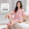 2025新款带胸垫睡衣女夏短袖七分裤套装家居服学生薄款卡通凉爽透气免穿文胸 商品缩略图0