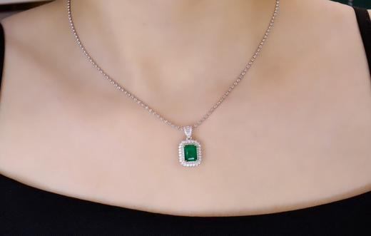 1.29ct刻面祖母绿吊坠 商品图3