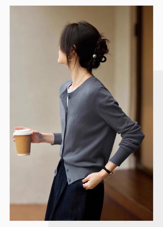 升级可机洗进口澳洲超细羊毛开衫罩衫 商品图7