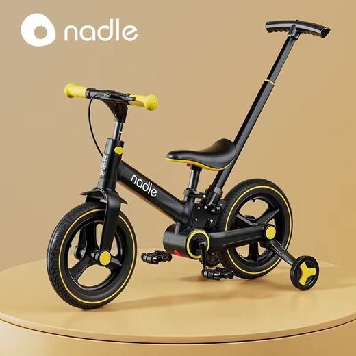 纳豆儿童平衡车1-2-3岁可折叠三合一宝宝推车小孩滑行滑步脚踏车  WY 商品图2