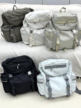 lululemon露露乐蒙Wunderlust抽绳卡扣闭合设计便捷收纳尼龙双肩包（MT）