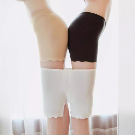 买一送一夏季爆款女冰丝无痕打底裤防走光安全裤薄款保险裤女士短裤 商品图2