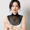 雀说 80克网眼真丝假领子女薄款纯色百搭桑蚕丝防晒领子1019 商品缩略图4