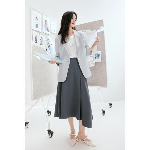 【商场同款】诗凡黎西装2023年夏新款通勤风西服外套女3E4210701 商品图1