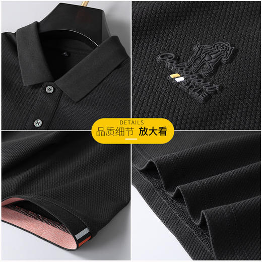 【棉质】【DK】大依优型大码短袖POLO衫加肥加大半袖体恤夏季款肥佬宽松商务休闲百搭上衣男士胖子 商品图1
