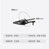 Westory2025年夏季尖头低跟后空单鞋包头空凉鞋W25AH59311 商品缩略图3