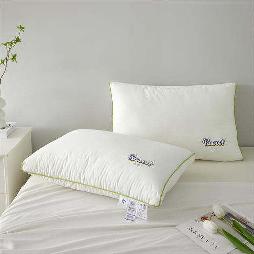 自然醒A类全棉元气彩虹枕头枕芯一对学生宿舍男女超柔软整头羽绒枕护颈椎助睡眠家用单人XK 商品图12