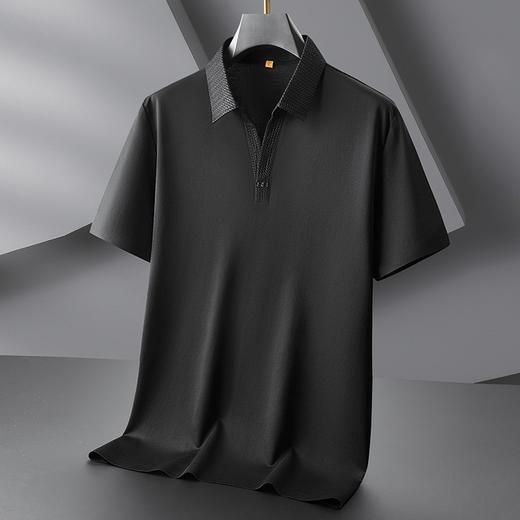【DDP】大依优型大码V领短袖POLO衫休闲剪刀领半袖棉T恤男士加肥大码打底衫肥佬上衣 商品图2