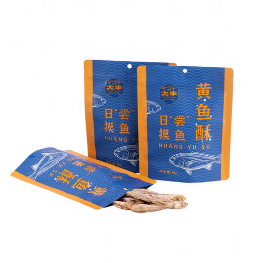 太丰黄鱼酥45g 休闲酥脆零食海味小吃特产原味即食 商品图0