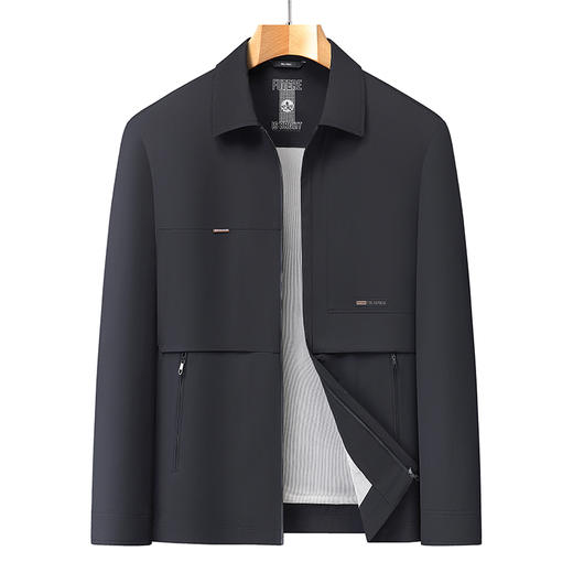 【DLS】大依优型大码翻领夹克外套加肥加大肥佬休闲上衣男士胖子 商品图1