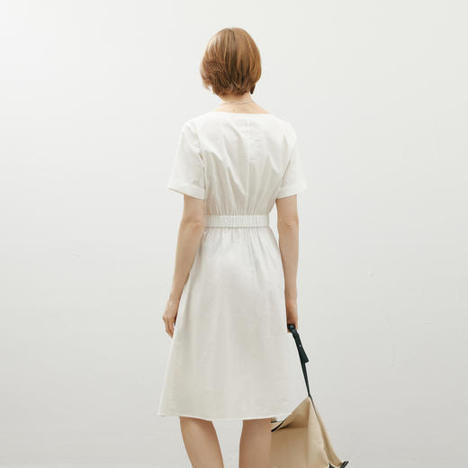 【商场同款】麦檬夏简约收腰圆领衣裙5F4192321 商品图4