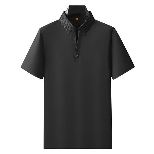 【DDP】大依优型大码V领短袖POLO衫休闲剪刀领半袖棉T恤男士加肥大码打底衫肥佬上衣 商品图0