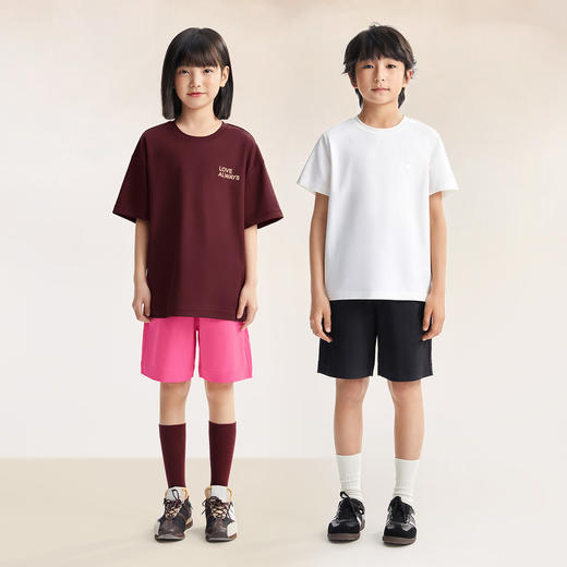 【超舒衣·速干中裤】男女童透气速干全棉中裤夏季新款安奈儿童装实体店同款AM526716 商品图3