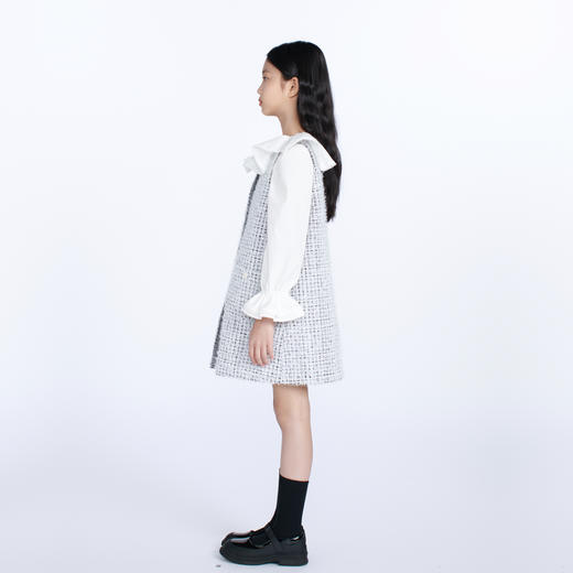 鹿谧 黑白格纹背心裙 商品图2