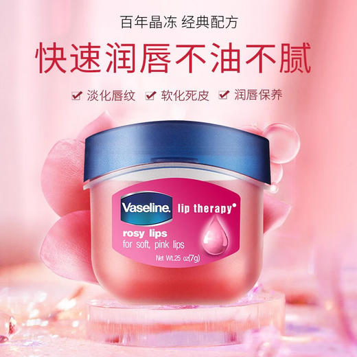 【海豚美购】凡士林玫瑰花蕾味护唇膏7g 商品图2