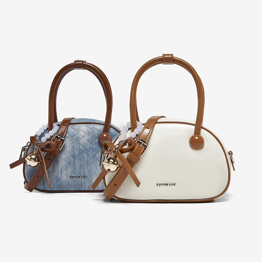 BF楼百思图25夏季新款时尚波士顿包手提包单肩斜挎包女X3576BX5 吊牌价699.现价169 商品图2