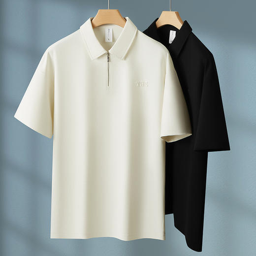 【棉质】【DKP】大依优型大码短袖Polo衫翻领T恤休闲短袖男宽松T恤上衣胖子 商品图0