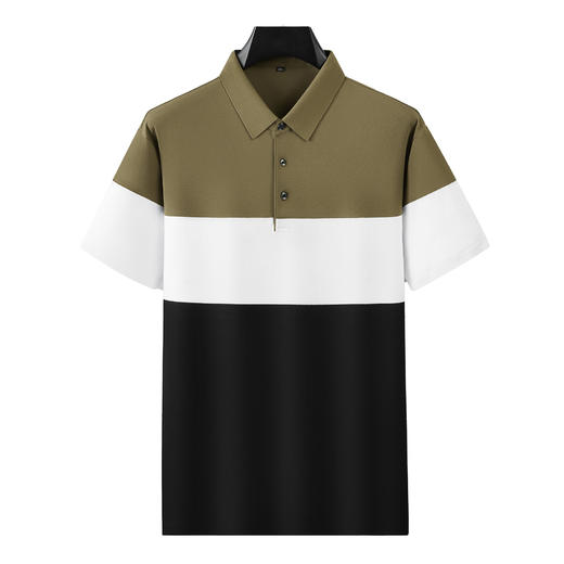【纯棉】【DDA】大依优型大码短袖POLO衫男夏季加大码高端翻领半袖男士休闲时尚体恤 商品图0