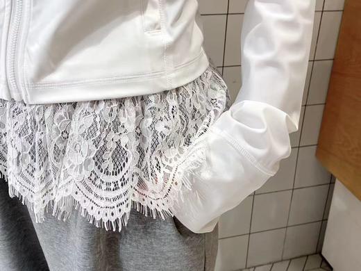 安惠荷衣2025新春白色拼接蕾丝外套 商品图2