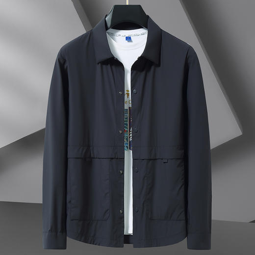 【防晒衣】【DWN】大依优型大码防晒皮肤衣冰丝薄款外套大码夹克男翻领夏季户外皮肤衣加肥加大上衣 商品图1