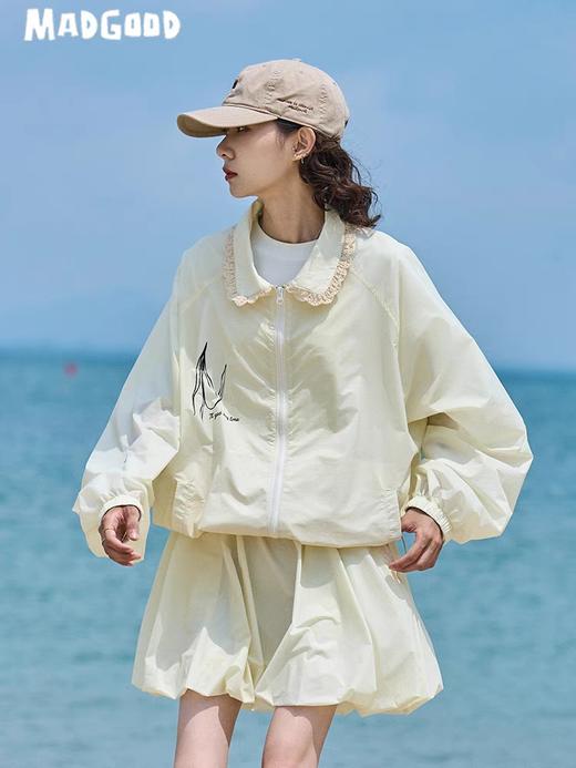 马得工地/MDGDWT242076/蕾丝花边防晒夹克 商品图2
