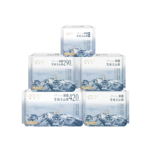 她研社 新疆天山棉日夜用卫生巾组合40片（240mm8片*2包+290mm6片+420mm4片+190mm14片） 商品图1