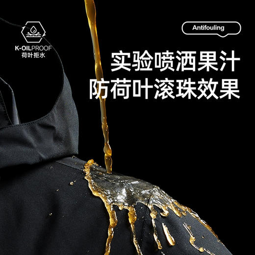 半身缘男装 春季情侣款防水户外登山服冲锋衣防风拼接撞色261112U01312087 商品图4