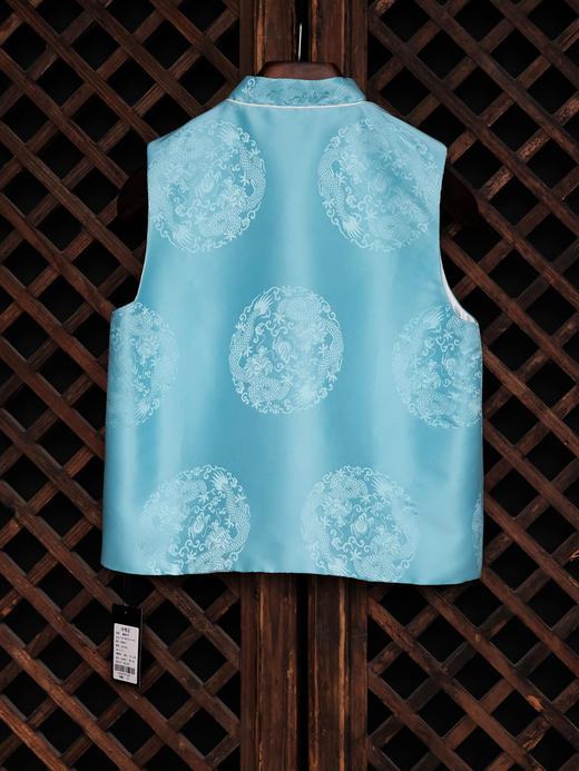 盛唐牡丹| 儿童系列|Kids 双龙团纹花蕾缎马甲 商品图7