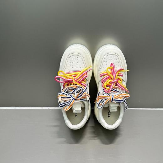 真皮厚底小白鞋!女款2025春季新款百搭板鞋DIY休闲鞋！ 商品图0