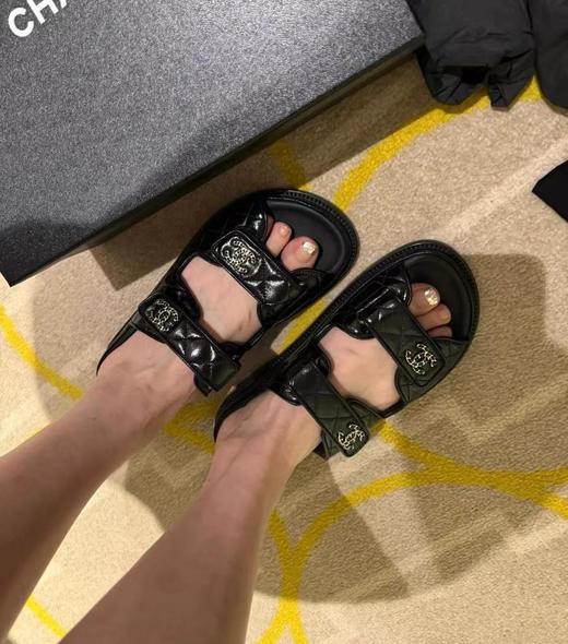 𝐂𝐇𝐀𝐍𝐄𝐋香奈儿新疆魔术贴沙滩凉拖（HC） 商品图8