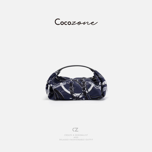 COCO ZONE 刘一一 2025新款时尚小众撞色图案手提包CD2A0787 商品图1
