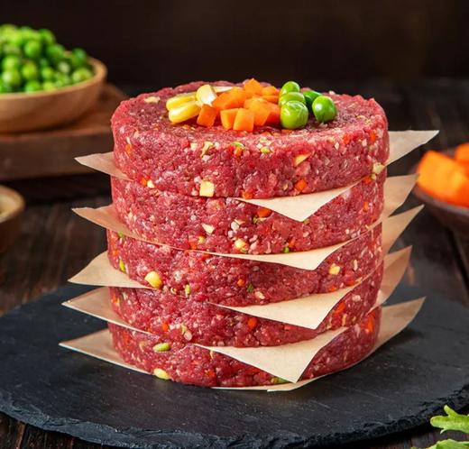 阿斯牛牛纯种和牛果蔬牛肉饼1000g 商品图1